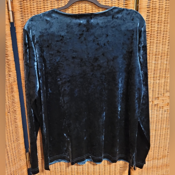 Whimsical Long Sleeve Velvet Top - Picture 5 of 5